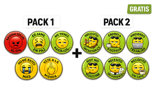 2 Packs Emojis GRATIS